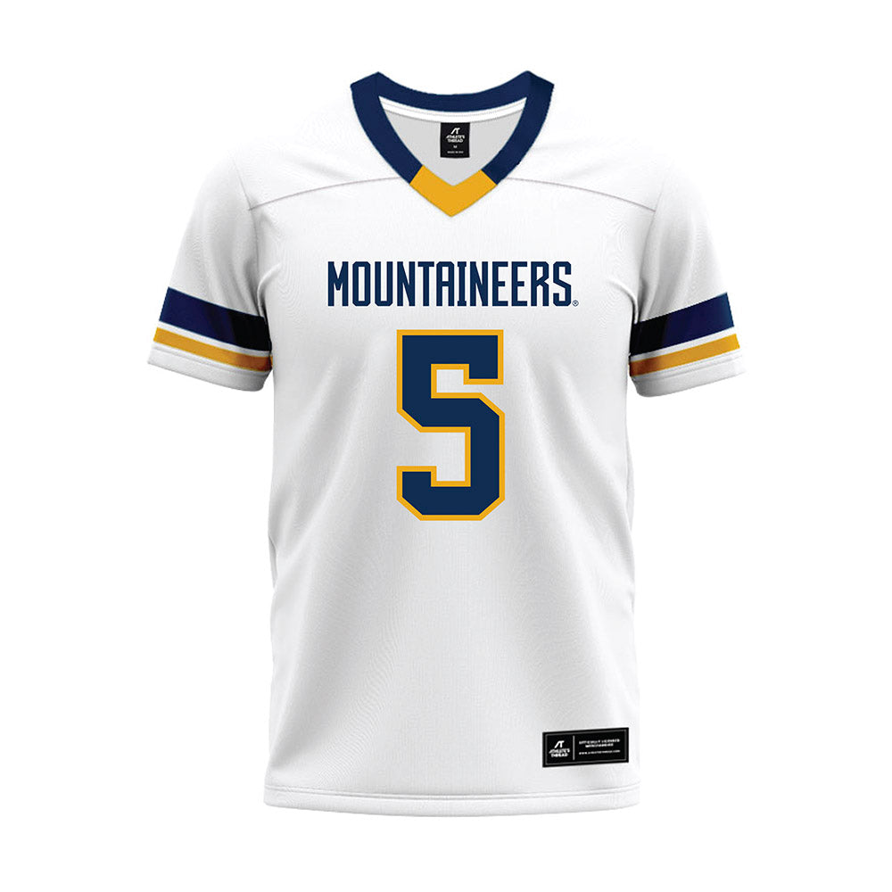 West Virginia - NCAA Football : Fred Perry - White Premium Football Jersey-0