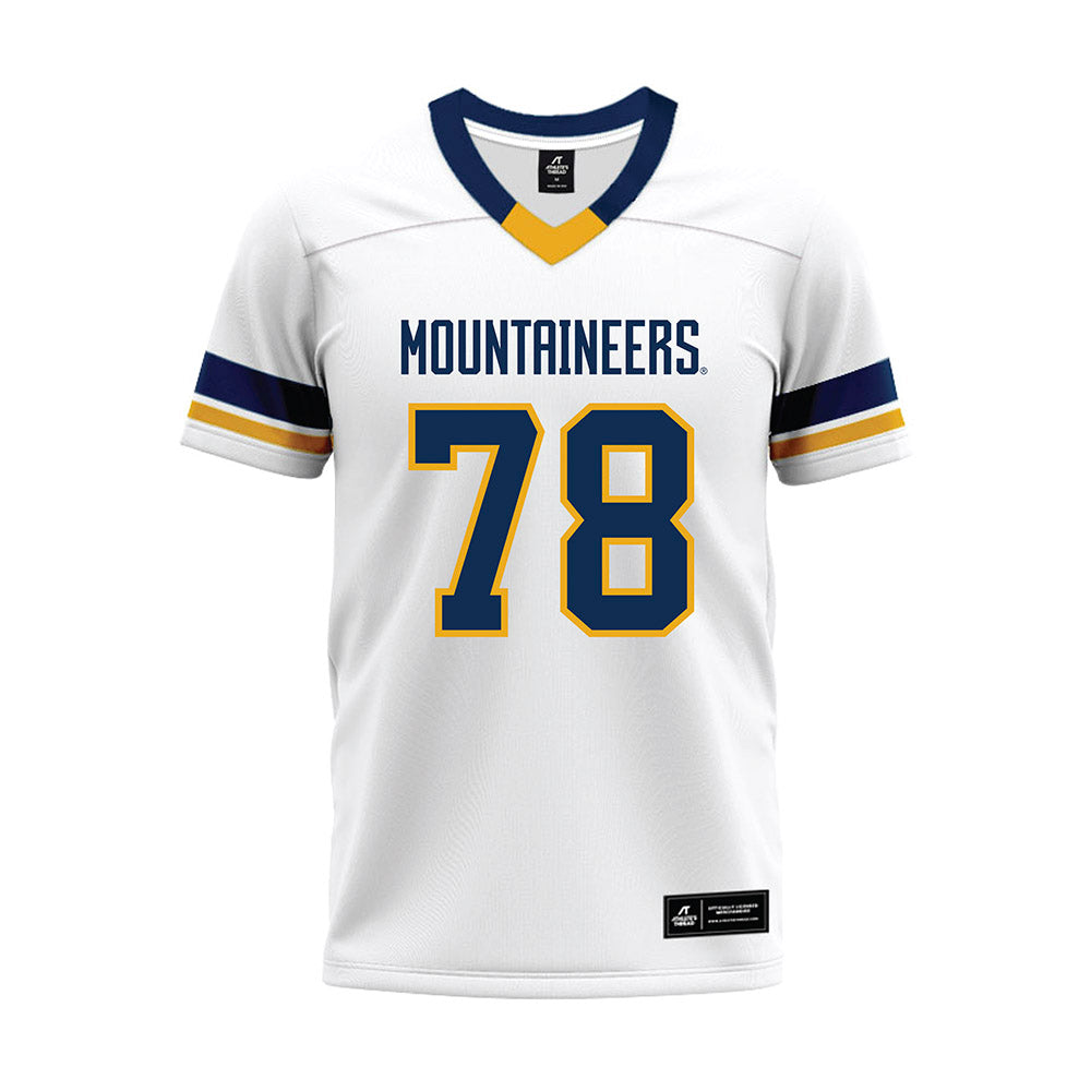 West Virginia - NCAA Football : Xavier Bausley - White Premium Football Jersey-0