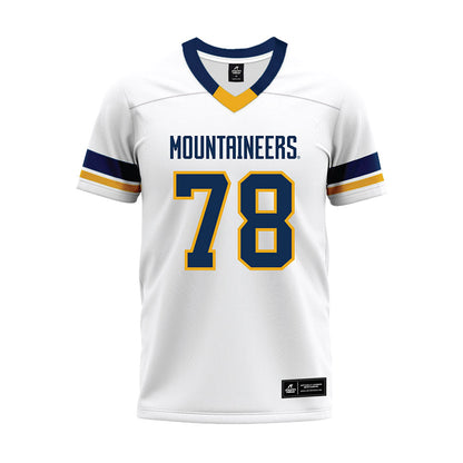 West Virginia - NCAA Football : Xavier Bausley - White Premium Football Jersey-0