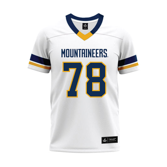 West Virginia - NCAA Football : Xavier Bausley - White Premium Football Jersey-0