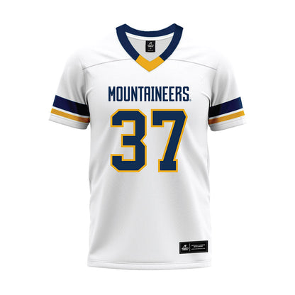 West Virginia - NCAA Football : Jayden Bell - White Premium Football Jersey-0