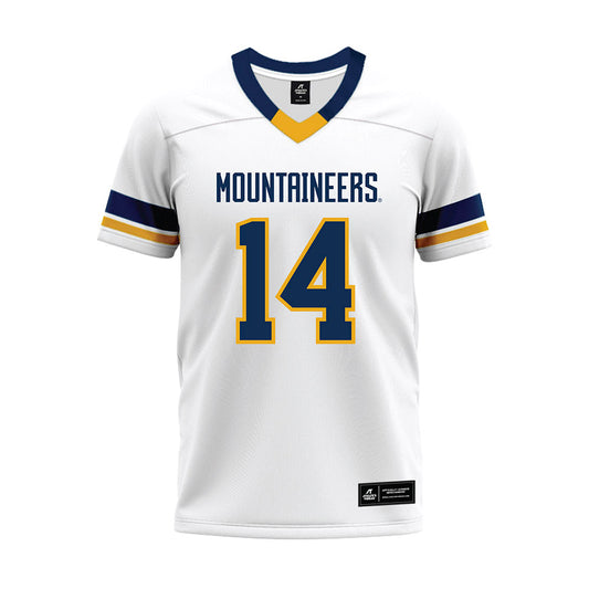 West Virginia - NCAA Football : Khalil Wilkins - White Premium Football Jersey-0