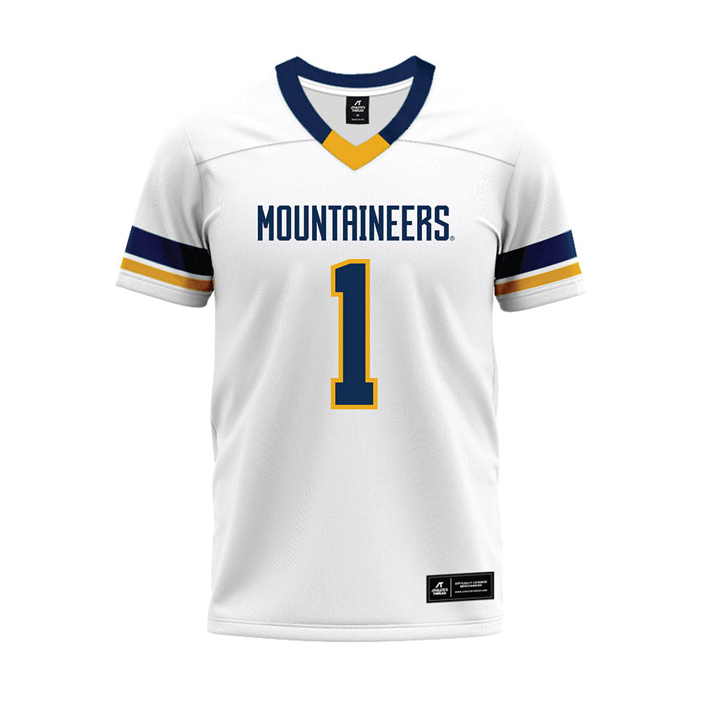 West Virginia - NCAA Football : Jahiem White - White Premium Football Jersey-0