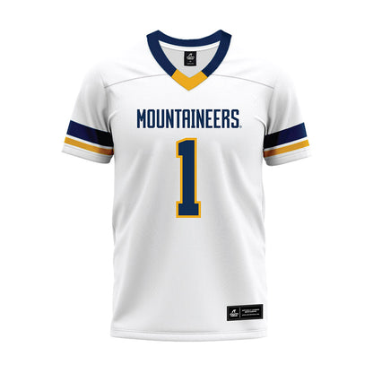 West Virginia - NCAA Football : Jahiem White - White Premium Football Jersey-0