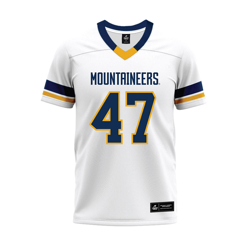 West Virginia - NCAA Football : Wilnerson Telemaque - White Premium Football Jersey-0