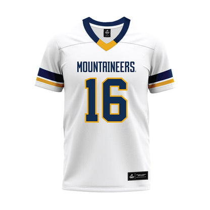 West Virginia - NCAA Football : Jeffrey Weimer - White Premium Football Jersey-0