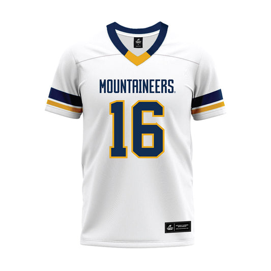 West Virginia - NCAA Football : Jeffrey Weimer - White Premium Football Jersey-0