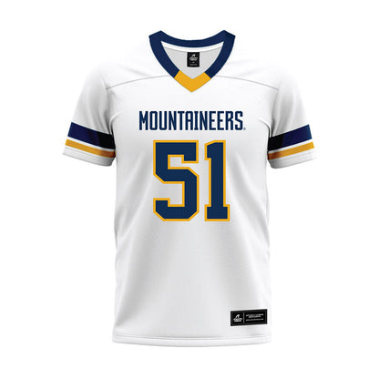West Virginia - NCAA Football : Raymond Kovalesky - White Premium Football Jersey-0