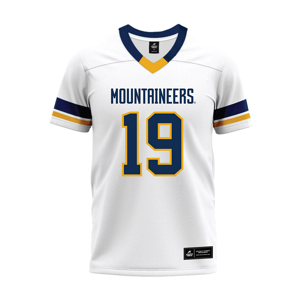 West Virginia - NCAA Football : Nick Taylor - White Premium Football Jersey-0