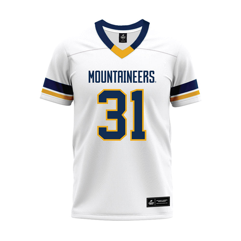 West Virginia - NCAA Football : Dawayne Galloway - White Premium Football Jersey-0