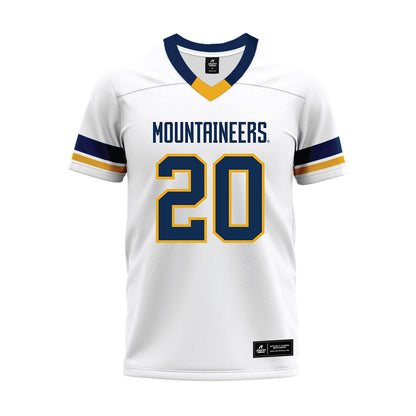 West Virginia - NCAA Football : Keyshawn Robinson - White Premium Football Jersey-0