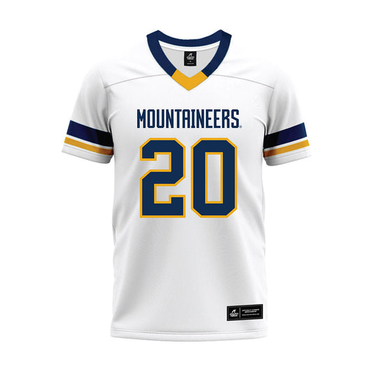 West Virginia - NCAA Football : Keyshawn Robinson - White Premium Football Jersey-0