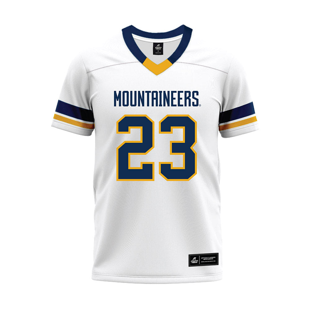 West Virginia - NCAA Football : Jason Chambers - White Premium Football Jersey-0