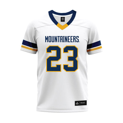 West Virginia - NCAA Football : Jason Chambers - White Premium Football Jersey-0