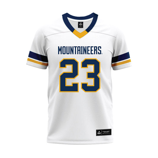 West Virginia - NCAA Football : Jason Chambers - White Premium Football Jersey-0