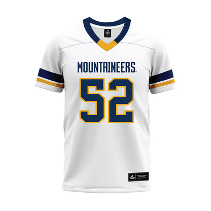 West Virginia - NCAA Football : Nick Krahe - White Premium Football Jersey-0
