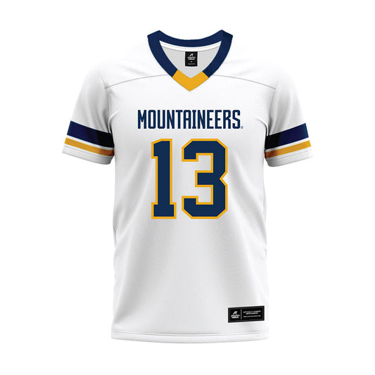 West Virginia - NCAA Football : Jaylen Henderson - White Premium Football Jersey-0