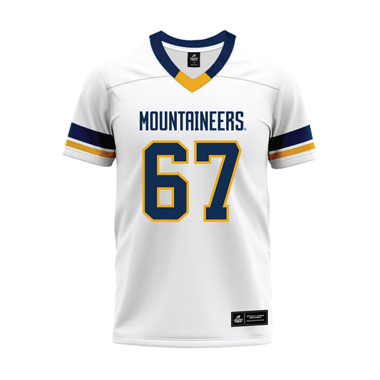 West Virginia - NCAA Football : Landen Livingston - White Premium Football Jersey-0