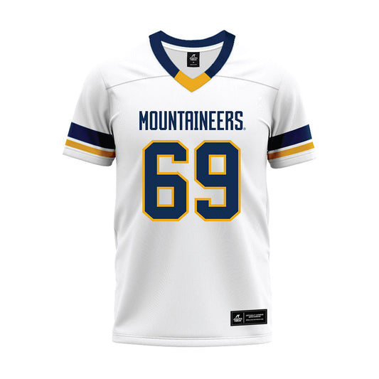 West Virginia - NCAA Football : Nathanael Gabriel - White Premium Football Jersey-0