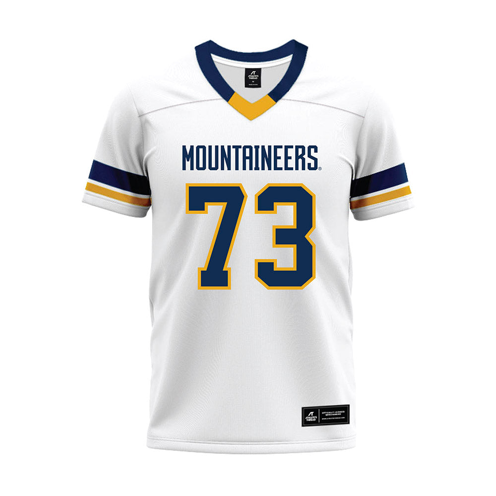 West Virginia - NCAA Football : Andreas hunter - White Premium Football Jersey-0
