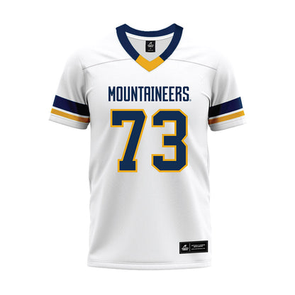 West Virginia - NCAA Football : Andreas hunter - White Premium Football Jersey-0