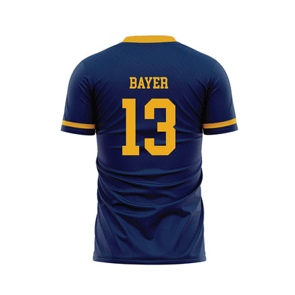 West Virginia - NCAA Men's Soccer : Steel Bayer - Home Soccer Jersey-1