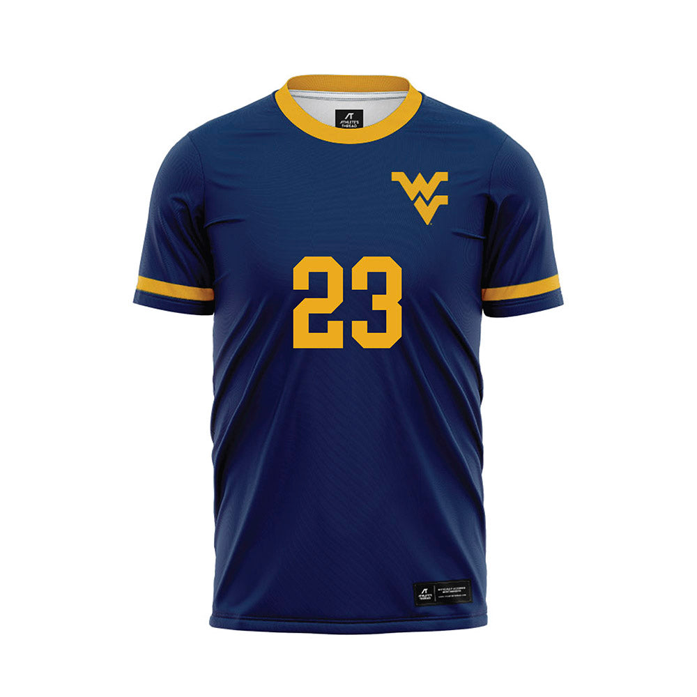West Virginia - NCAA Men's Soccer : Ryan Baer - Home Soccer Jersey-0