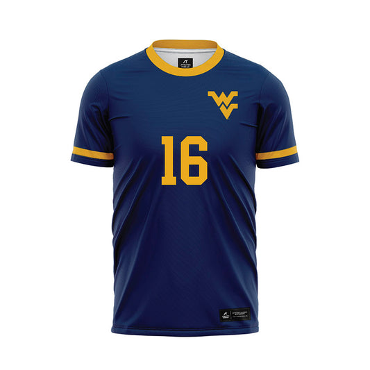 West Virginia - NCAA Men's Soccer : Tyler Bush - Home Soccer Jersey-0