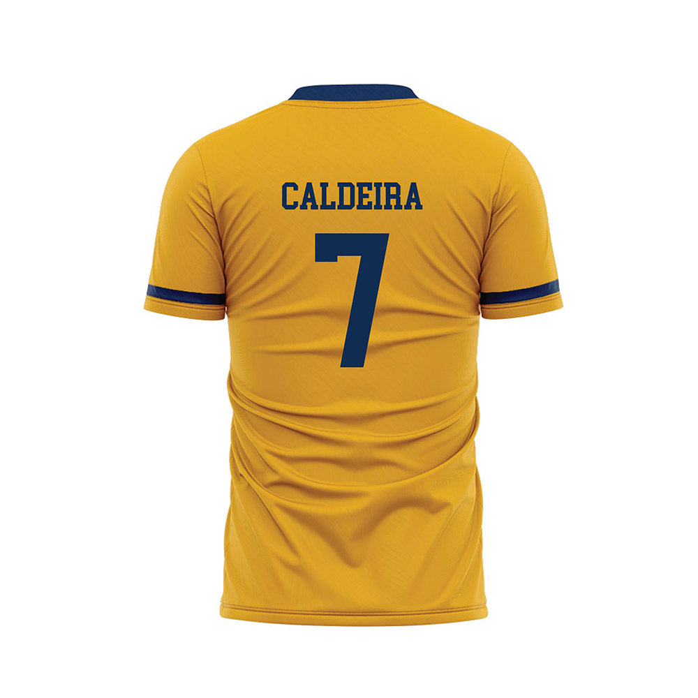 West Virginia - NCAA Men's Soccer : Marcus Caldeira - Away Soccer Jersey-1