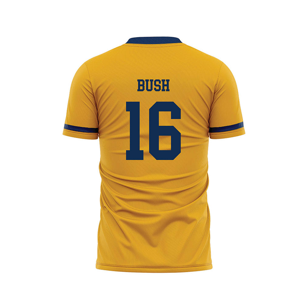 West Virginia - NCAA Men's Soccer : Tyler Bush - Away Soccer Jersey-1
