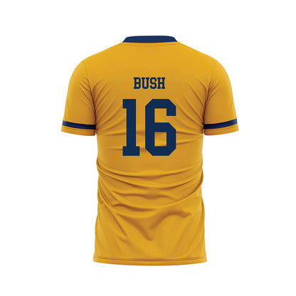 West Virginia - NCAA Men's Soccer : Tyler Bush - Away Soccer Jersey-1