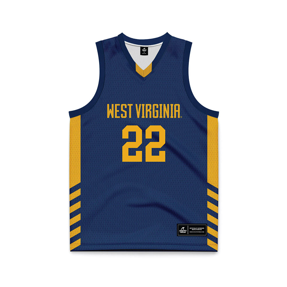 West Virginia - NCAA Women's Basketball : Kierra Wheeler - Home Basketball Jersey-0