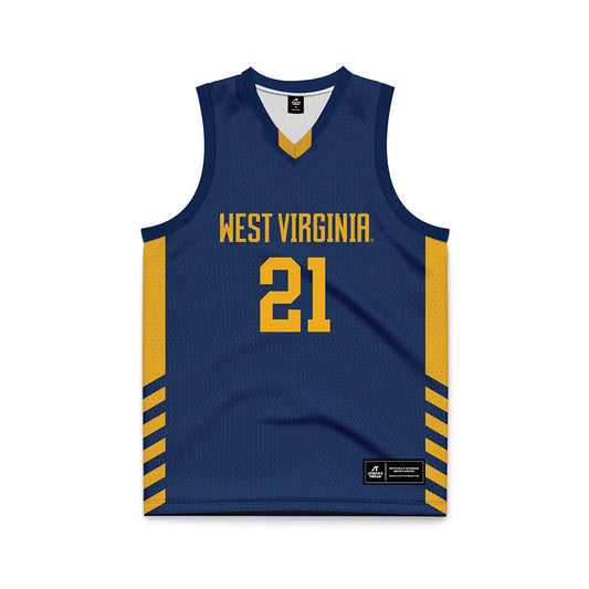 West Virginia - NCAA Women's Basketball : Riley Makalusky - Home Basketball Jersey-0