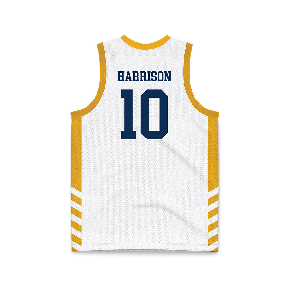 West Virginia - NCAA Women's Basketball : Jordan Harrison - Away Fashion Basketball Jersey-1
