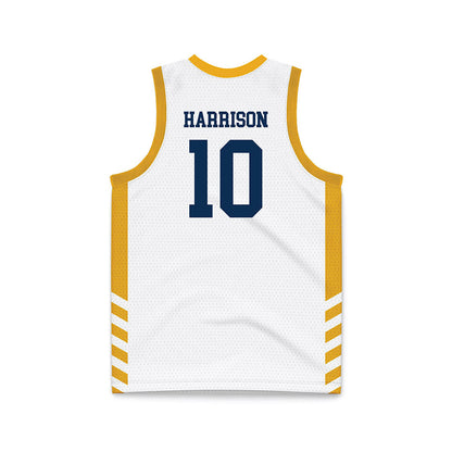 West Virginia - NCAA Women's Basketball : Jordan Harrison - Away Fashion Basketball Jersey-1
