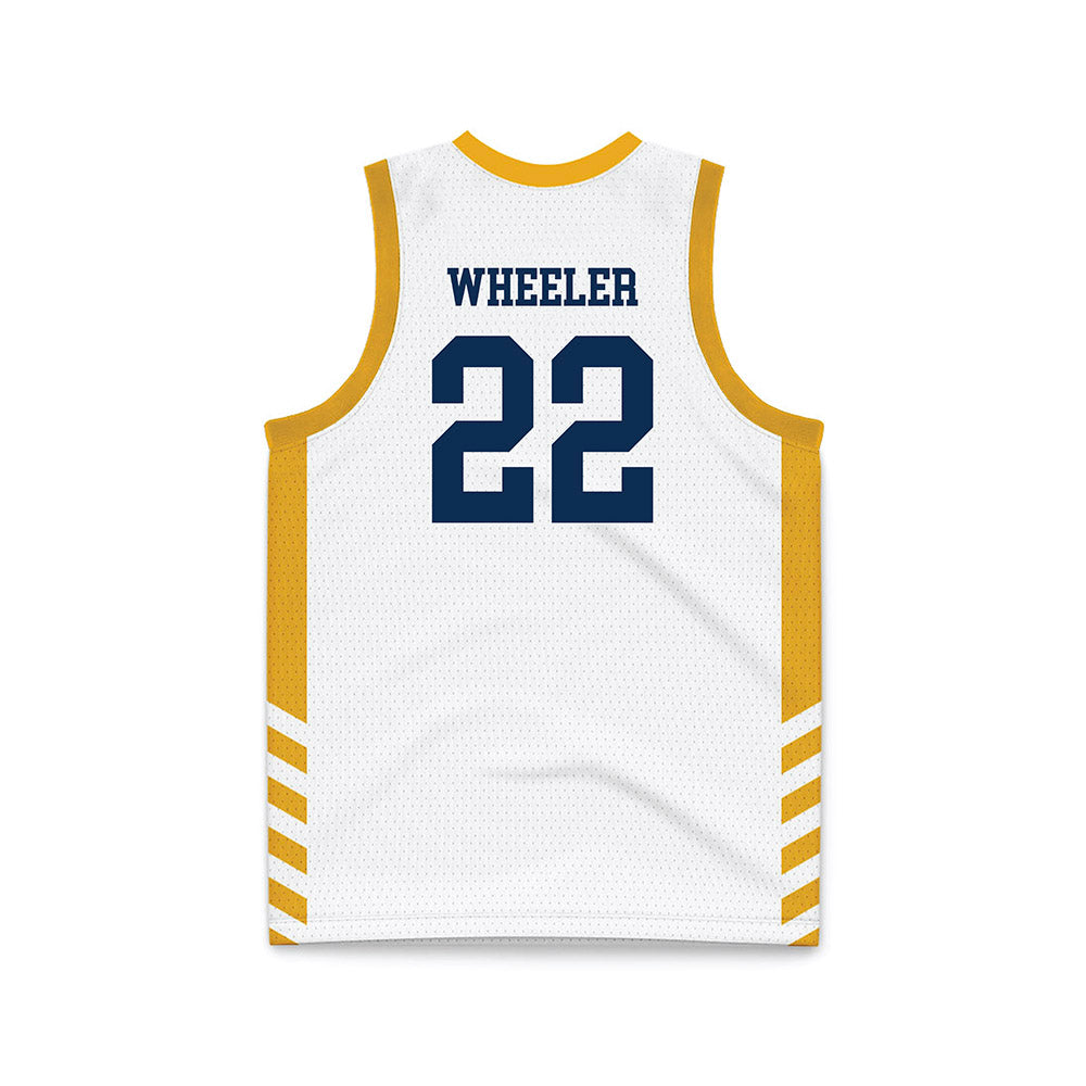 West Virginia - NCAA Women's Basketball : Kierra Wheeler - Away Fashion Basketball Jersey-1