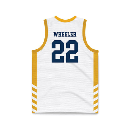 West Virginia - NCAA Women's Basketball : Kierra Wheeler - Away Fashion Basketball Jersey-1