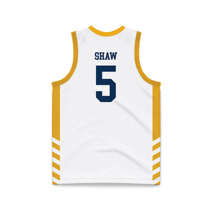 West Virginia - NCAA Women's Basketball : Sydney Shaw - Away Fashion Basketball Jersey-1