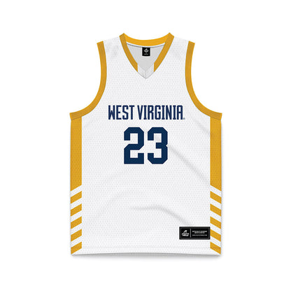 West Virginia - NCAA Women's Basketball : Jordan Thomas - Away Fashion Basketball Jersey-0