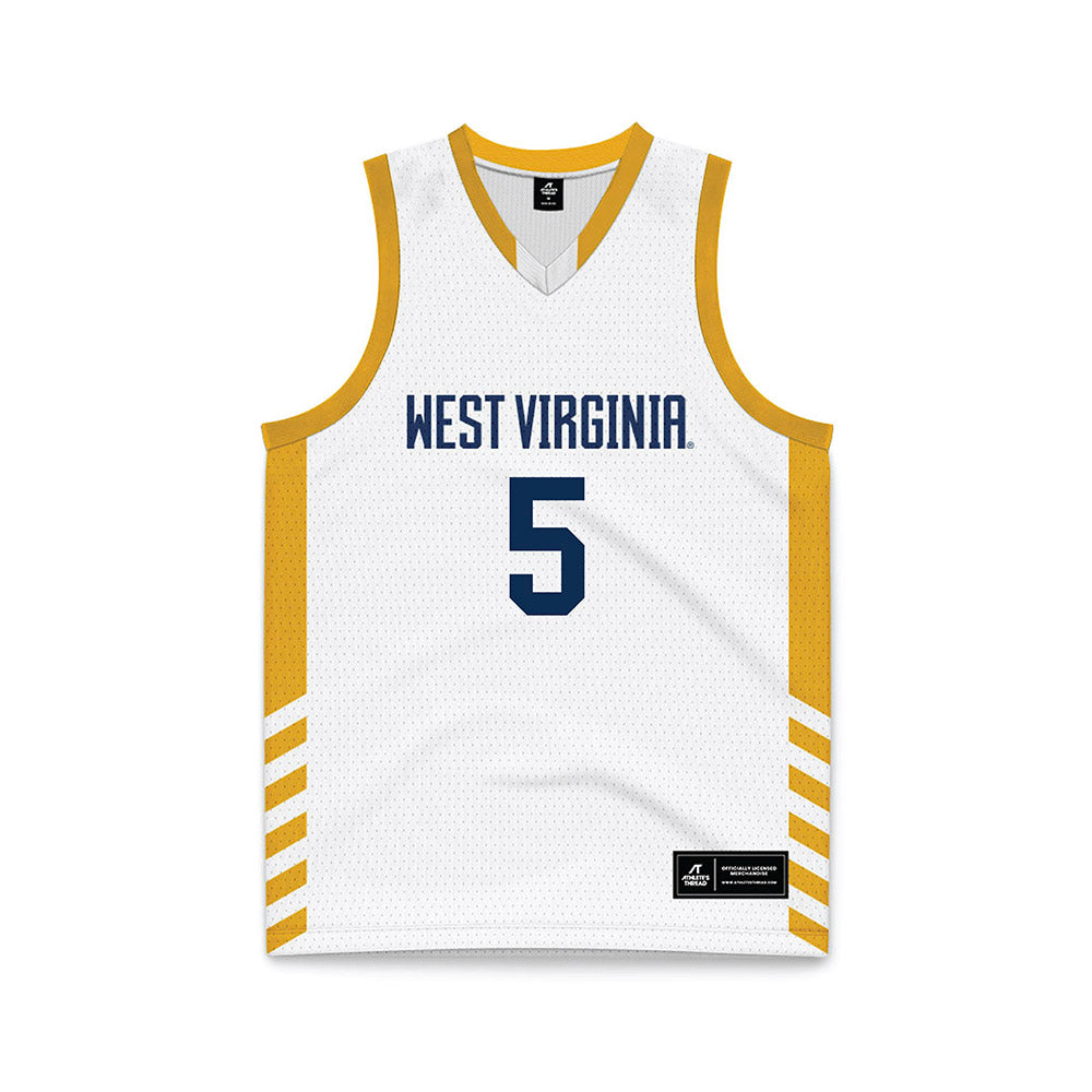 West Virginia - NCAA Women's Basketball : Sydney Shaw - Away Fashion Basketball Jersey-0