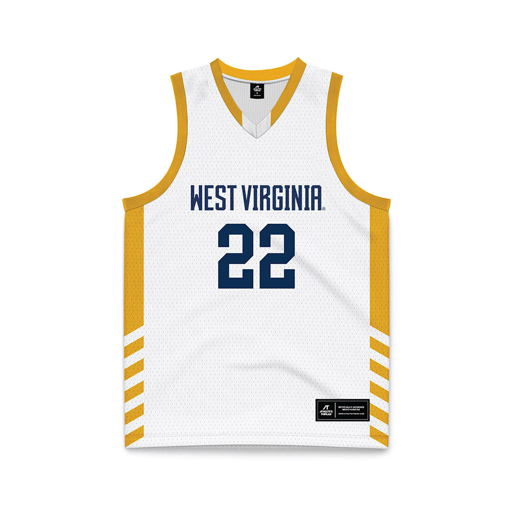 West Virginia - NCAA Women's Basketball : Kierra Wheeler - Away Fashion Basketball Jersey-0