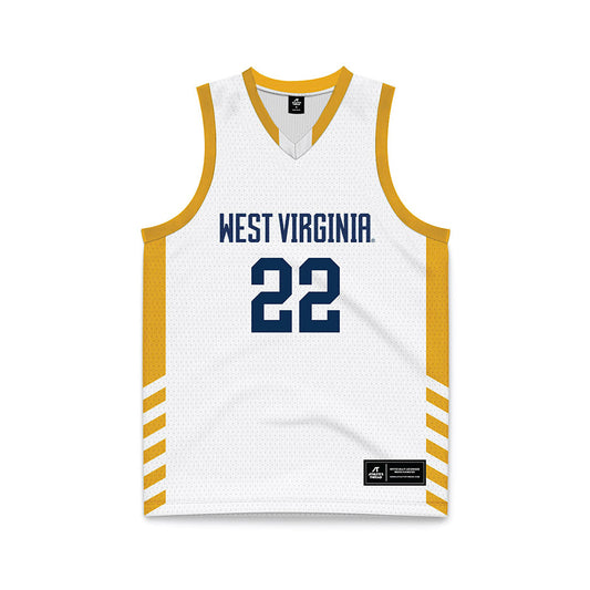 West Virginia - NCAA Women's Basketball : Kierra Wheeler - Away Fashion Basketball Jersey-0