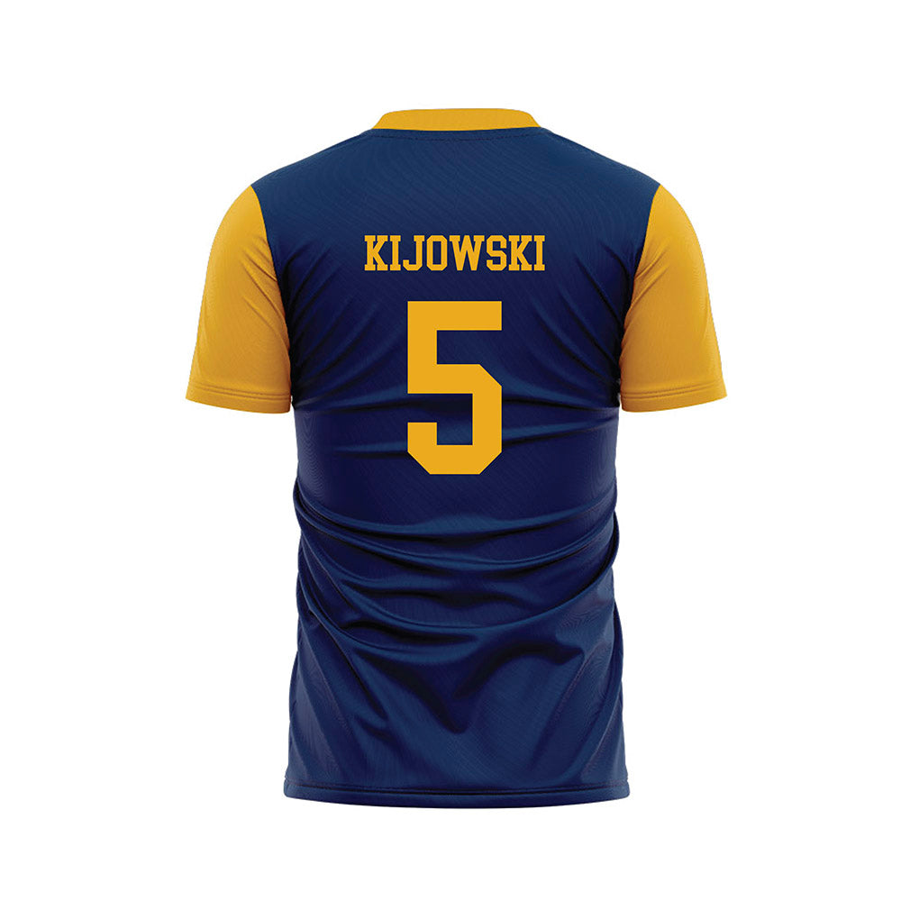 West Virginia - NCAA Women's Soccer : Rhea Kijowski - Blue Soccer Jersey-1