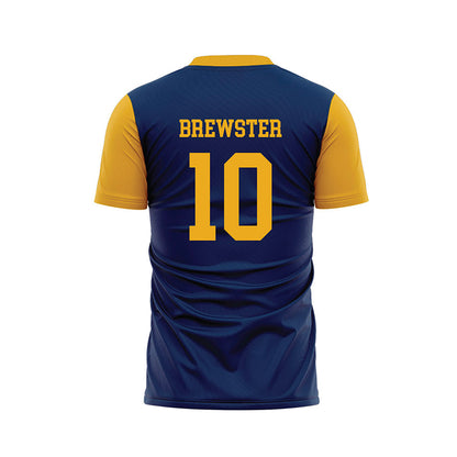 West Virginia - NCAA Women's Soccer : Jordan Brewster - Blue Soccer Jersey-1