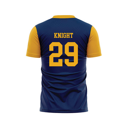 West Virginia - NCAA Women's Soccer : Samone Knight - Blue Soccer Jersey-1