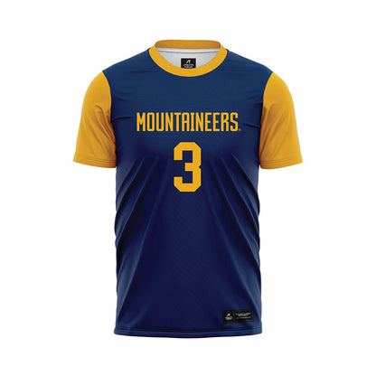 West Virginia - NCAA Women's Soccer : Jacey Rase - Blue Soccer Jersey-0