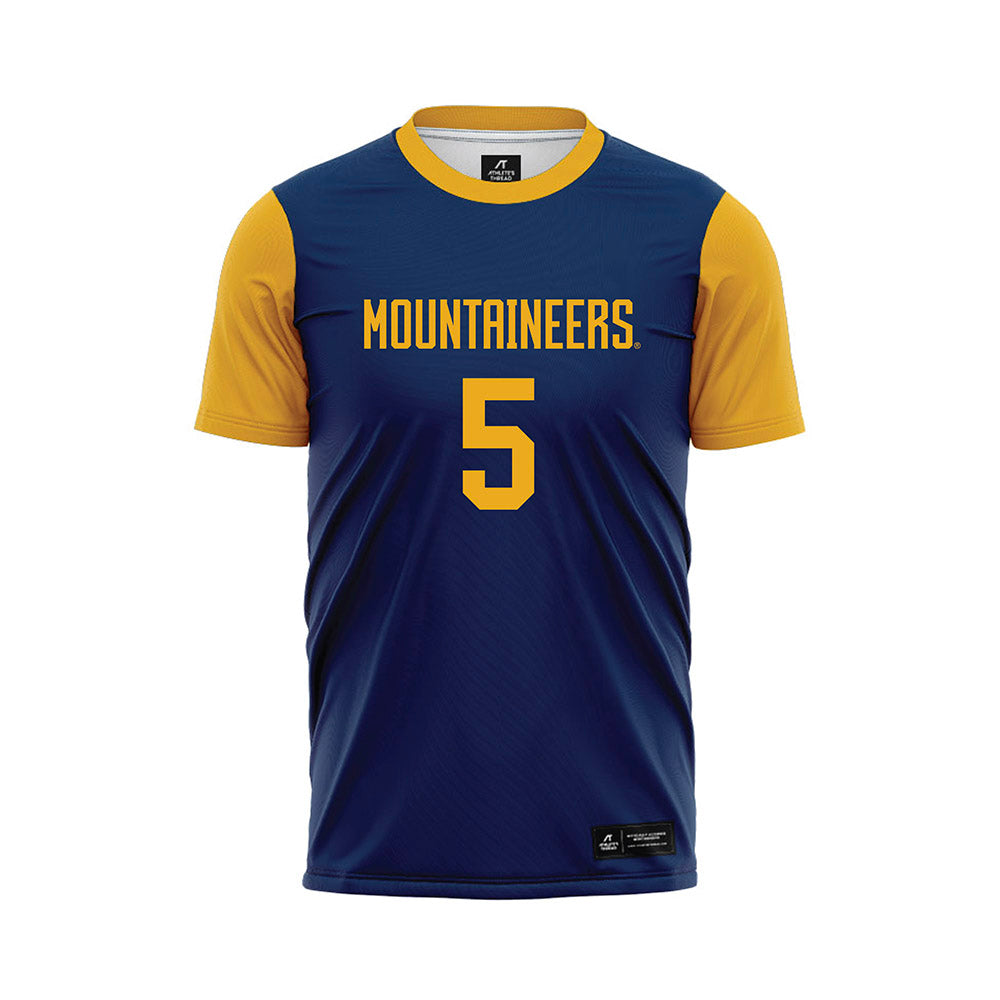 West Virginia - NCAA Women's Soccer : Rhea Kijowski - Blue Soccer Jersey-0