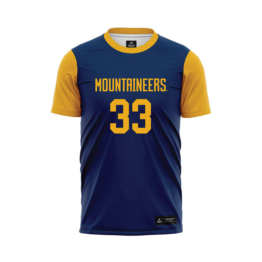 West Virginia - NCAA Women's Soccer : Maddie Murphy - Blue Soccer Jersey-0