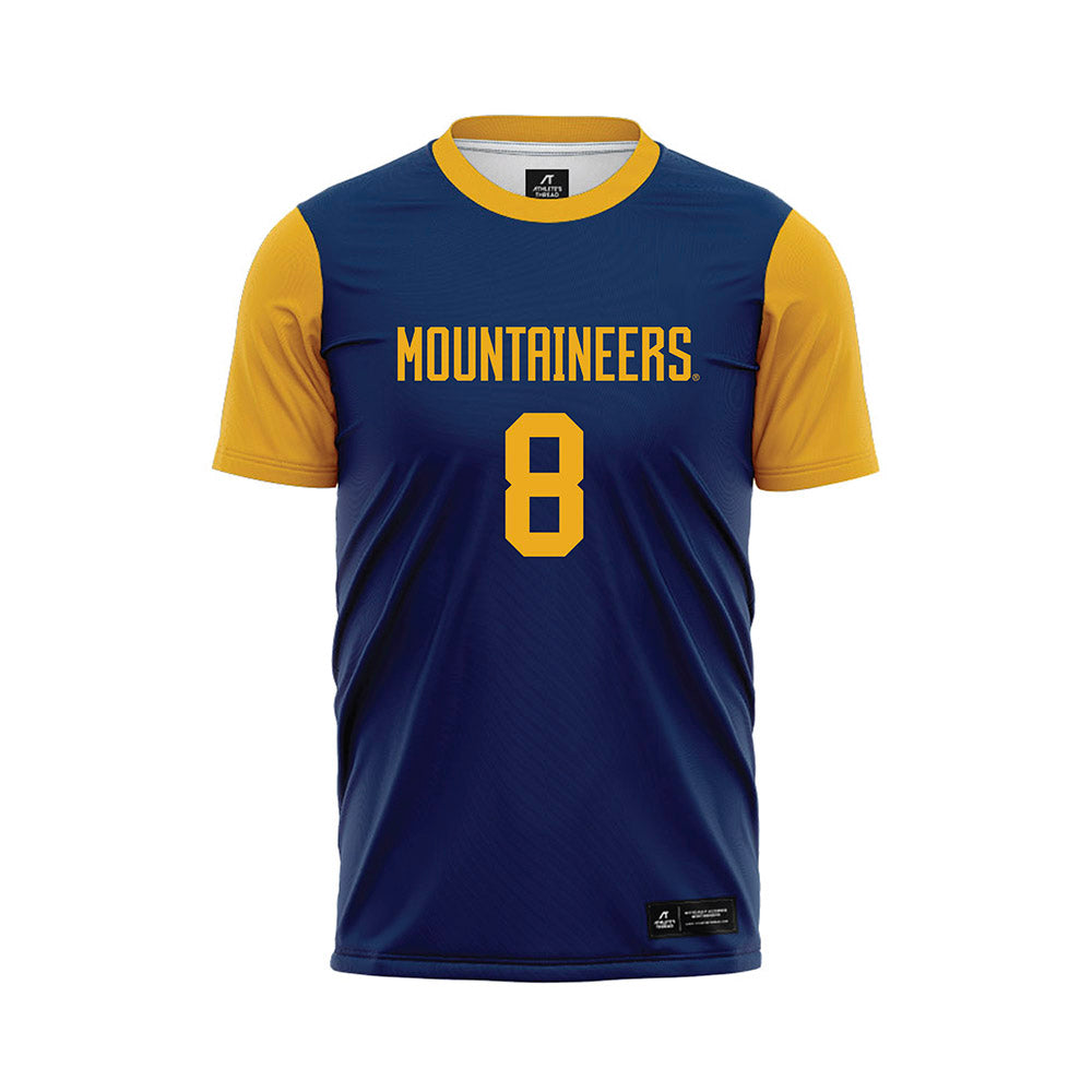 West Virginia - NCAA Women's Soccer : Gabrielle Robinson - Blue Soccer Jersey-0