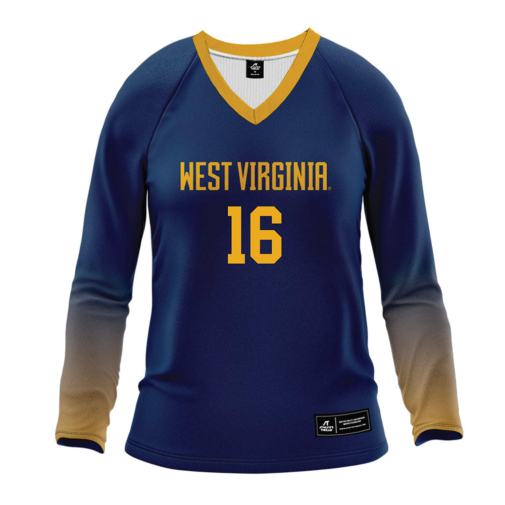 West Virginia - NCAA Women's Volleyball : Brenna Tietz - Home Volleyball Jersey-0
